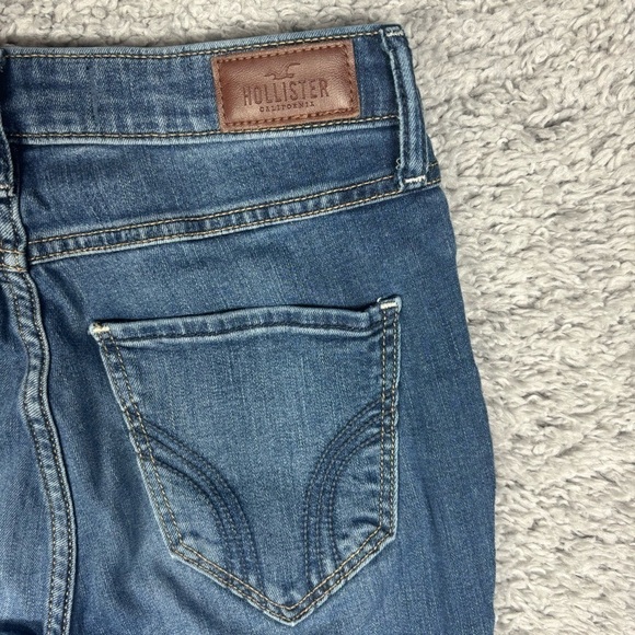Hollister Jeans Womens 3 Short High Rise Super Skinny Classic Stretch Party - Picture 4 of 5